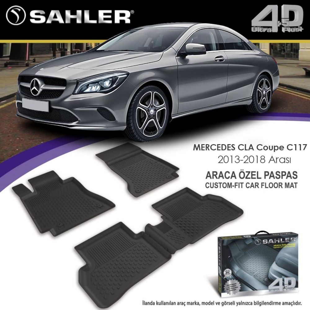 4.5D Sahler auto patosnice MERCEDES CLA COUPE C117 2013-2018