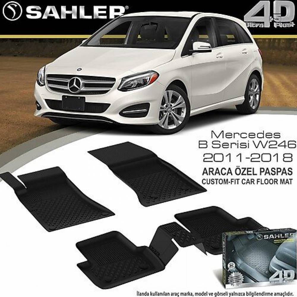 4.5D Sahler auto patosnice MERCEDES B Klasa W246 2011-2018