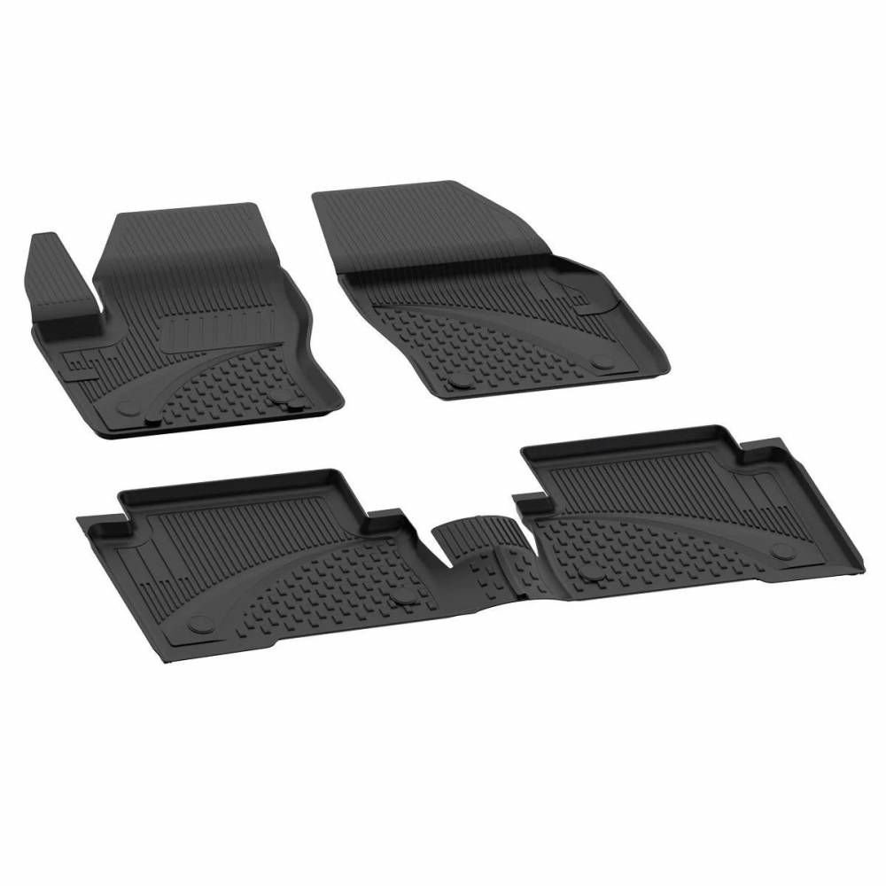MOTOS Set Tappetini Gomma Per Ford Kuga II (2012-2019) - 4 Pezzi Per Pavimento + Tappeto Bagagliaio, Bordi Alti 3-4,5 Cm, Antiscivolo, In TPE, Facili Da Pulire