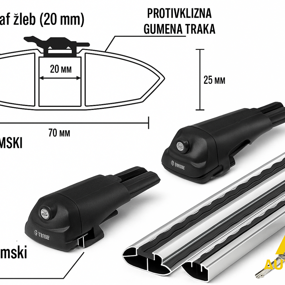 Krovni nosači SUZUKI GRAND VITARA 2005-2014